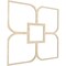 Ekena Millwork 39W x 39H x 14T Small Olivia Decorative Fretwork Wood Ceiling Panels, Birch CELW39X39X0250OLVBI - alternate 2